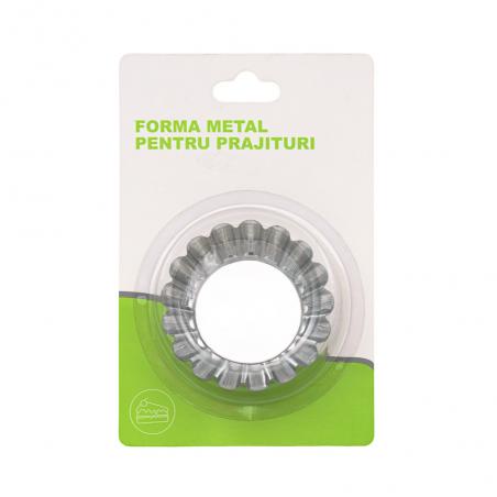 Set 4 Forme Tarte Inox 7cm