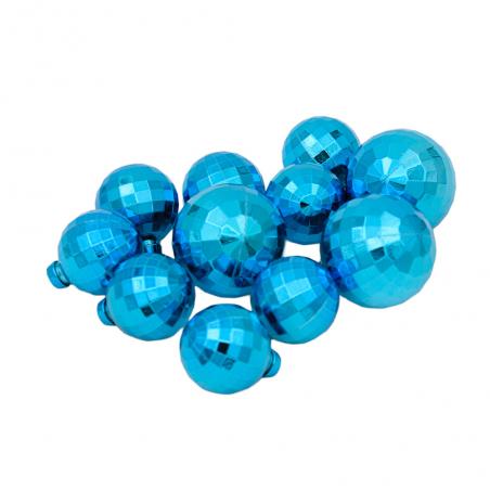 Decor Tort Disco Globuri Albastre 12buc 30-45cm
