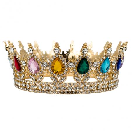 Coronita Aurie cu Pietre Multicolore