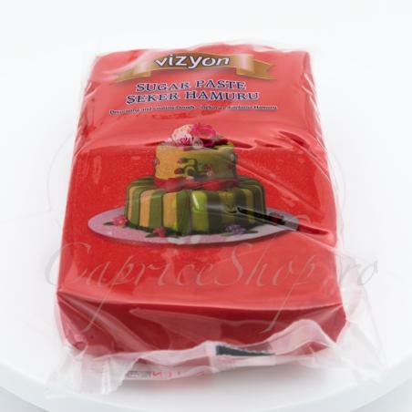 Pasta de Zahar Vizyon Rosu 1kg CapriceSHOP