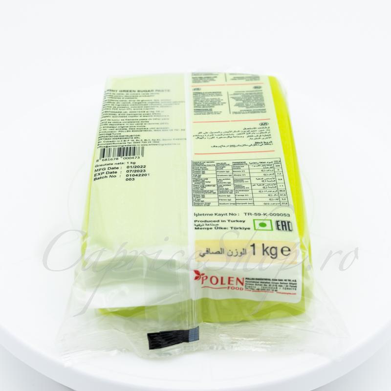 Pasta de Zahar Vizyon Verde Deschis 1kg CapriceSHOP