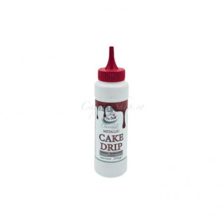 Cake Drip Dr. Gusto Cake Drip Metallic Burgundy 250ml CapriceSHOP