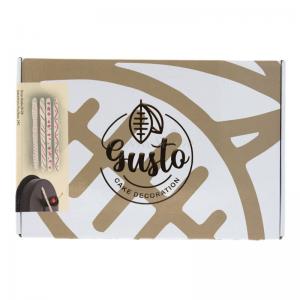 Decoratiuni Ciocolata Alba Gusto Patrat Love 288buc CapriceSHOP