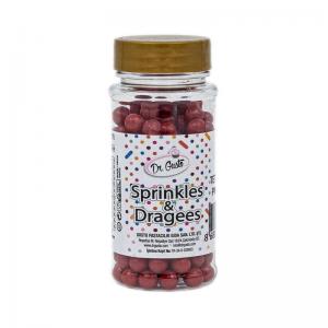 Drajeuri de Zahar Dr. Gusto Sprinkles Dragees Bordo 8mm 90g CapriceSHOP