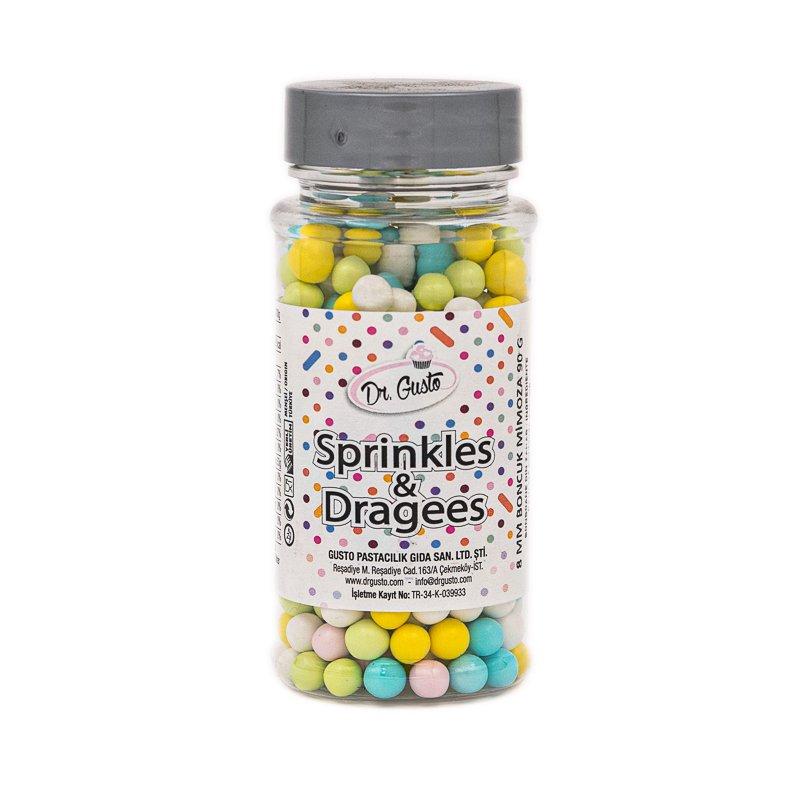 Sprinkles Dr Gusto Bilute Multicolor Deschis 8mm 90g CapriceSHOP