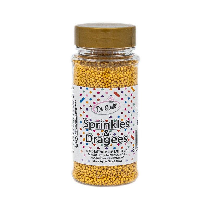 Sprinkles Dr Gusto Nonpareils Auriu 90g CapriceSHOP