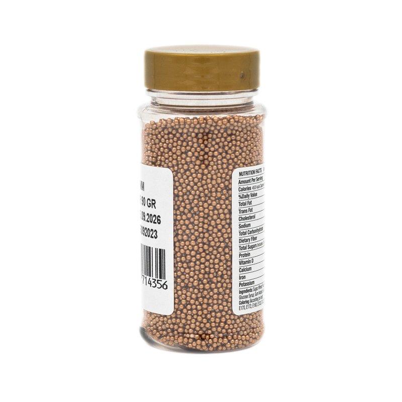 Sprinkles Dr Gusto Nonpareils Cupru Metalic 90g CapriceSHOP