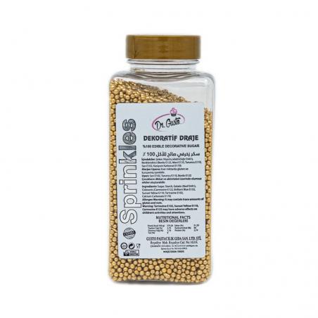 Sprinkles Dr Gusto Nonpareils Aurii 250g CapriceSHOP