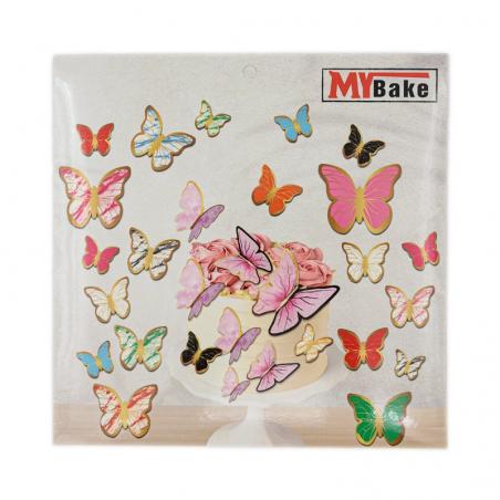 Decoratiuni MyBake Fluturi Mov 126buc CapriceSHOP