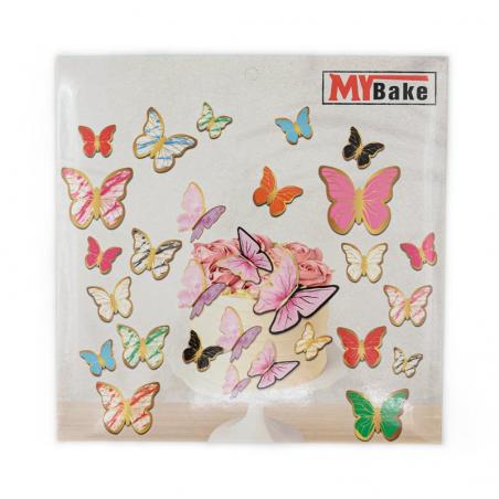 Decoratiuni MyBake Fluturi Albastri 126buc CapriceSHOP