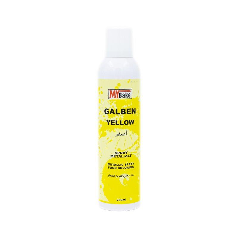Spray Alimentar MyBake Galben Metalic 250ml CapriceSHOP