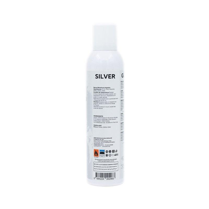 Spray Alimentar MyBake Argintiu Metalic 250ml CapriceSHOP