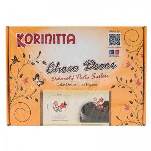 Decoratiuni Ciocolata Alba Gusto Patrat Spirala Neagra CapriceSHOP