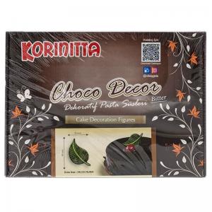 Decoratiuni Ciocolata Neagra Korinitta Patrat Dungi Galbene 288buc CapriceSHOP