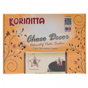 Decoratiuni Ciocolata Neagra Korinitta Patrat cu Onduleuri Roz 240buc CapriceSHOP