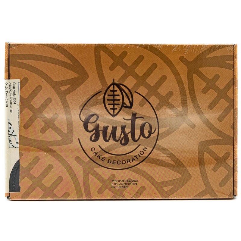 Decoratiuni Ciocolata Gusto Triunghi Alb-Negru Gaura 288buc CapriceSHOP