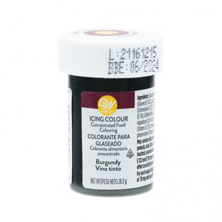 Colorant Gel Wilton Icing Colour Burgundy 28.3g CapriceSHOP