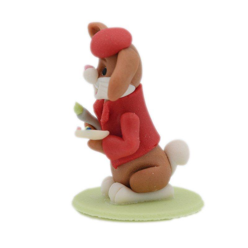 Figurina Marzipan Iepure Pictor CapriceSHOP