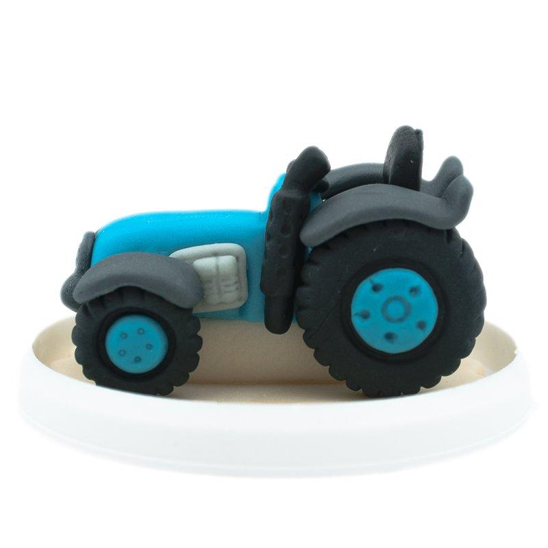 Figurina Marzipan Tractor Albastru CapriceSHOP