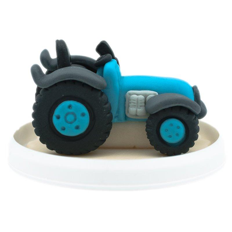 Figurina Marzipan Tractor Albastru CapriceSHOP