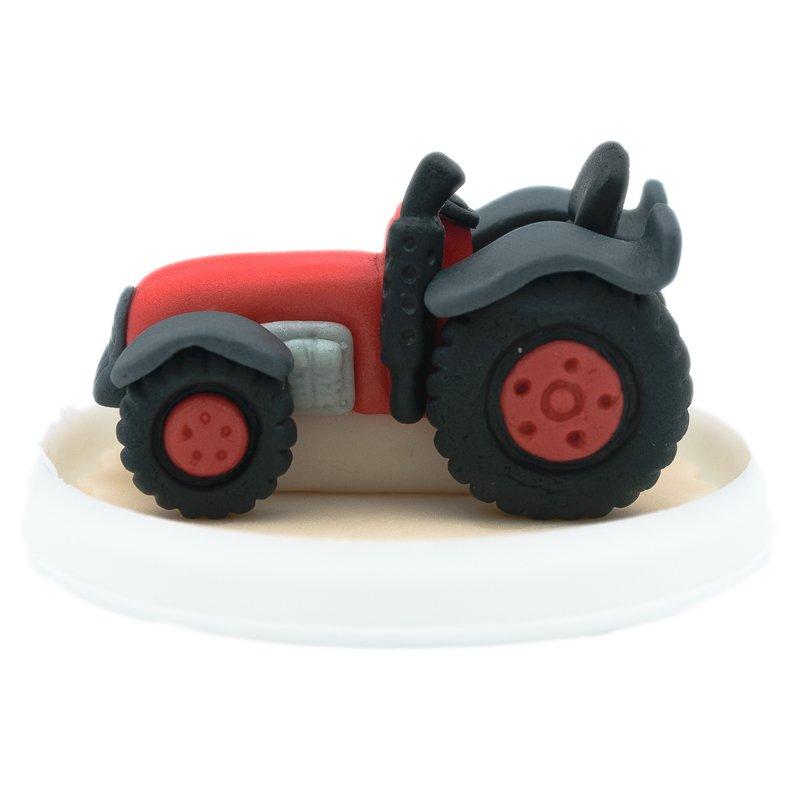 Figurina Marzipan Tractor Rosu CapriceSHOP