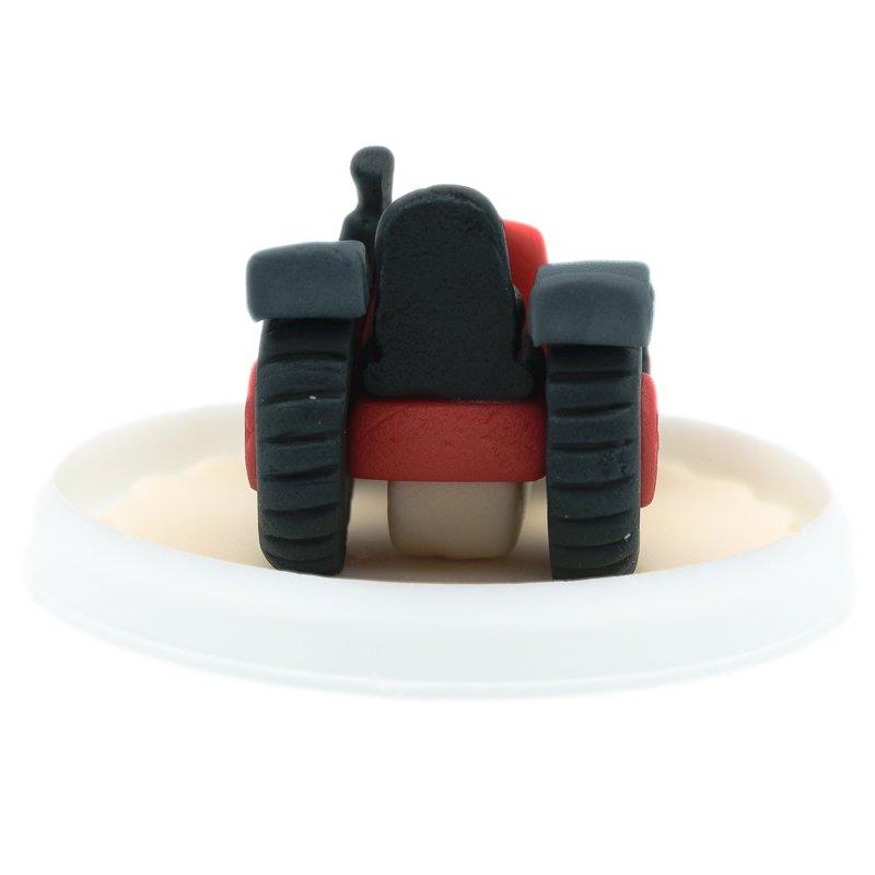 Figurina Marzipan Tractor Rosu CapriceSHOP