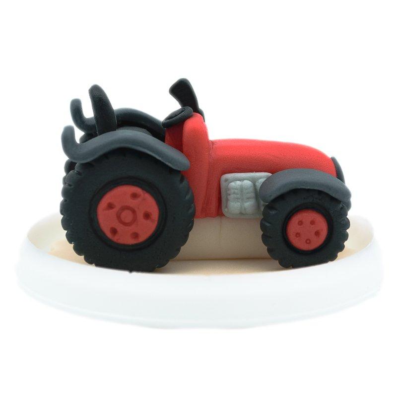 Figurina Marzipan Tractor Rosu CapriceSHOP