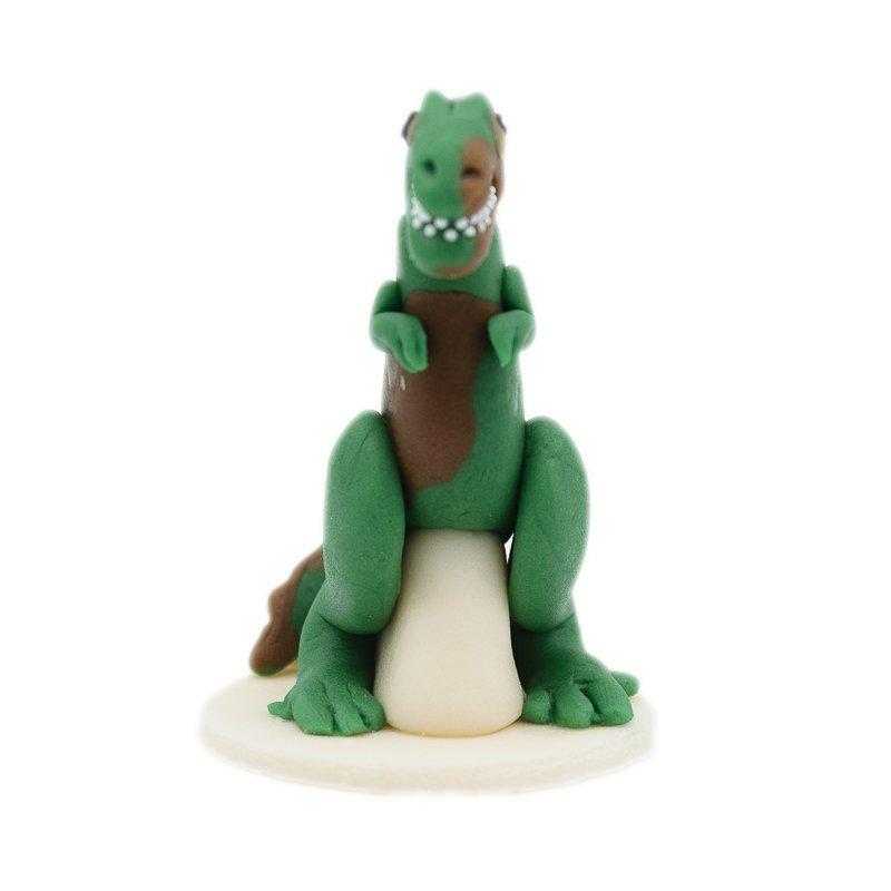 Figurina Marzipan Dinozaur Verde Inchis CapriceSHOP