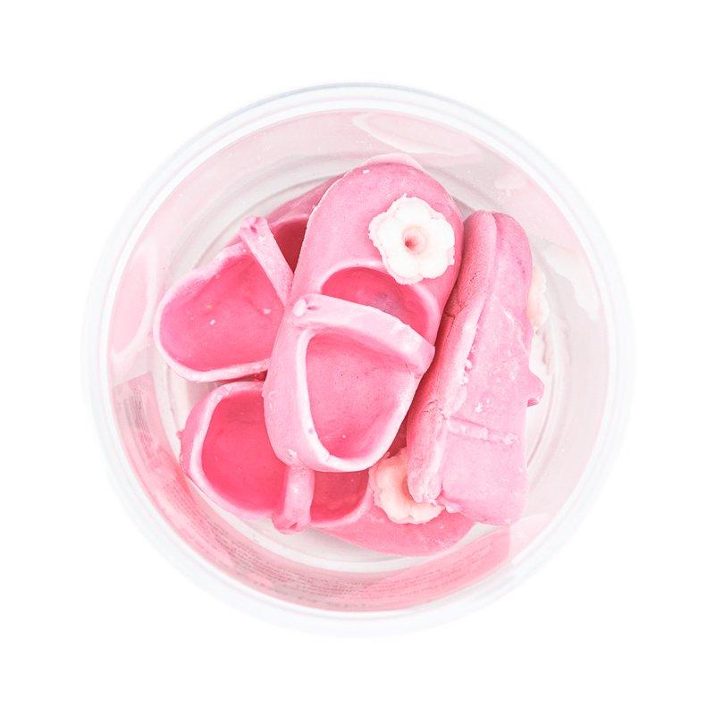 Decoratiune din Zahar Pantofiori Bebe Roz 4buc CapriceSHOP