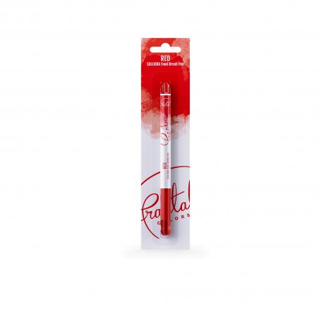 Carioca alimentara Fractal Calligra Food Brush Pen Red 1,3g CapriceSHOP