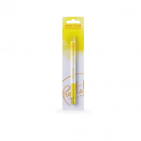 Carioca alimentara Fractal Calligra Food Brush Pen Lemon Yellow 1,3g CapriceSHOP