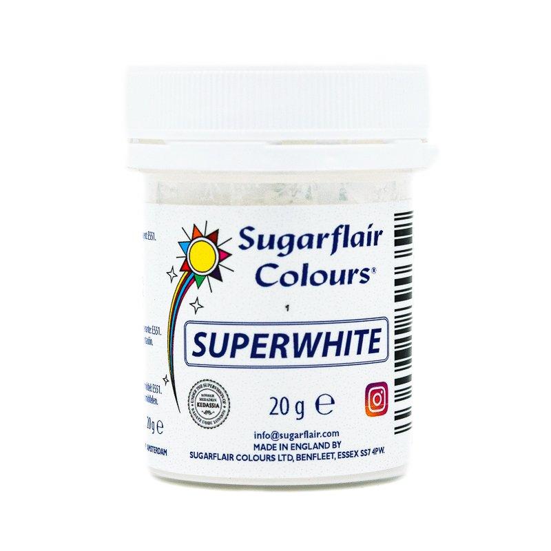 Colorant Pudra Sugarflair Superwhite Alb 20g CapriceSHOP