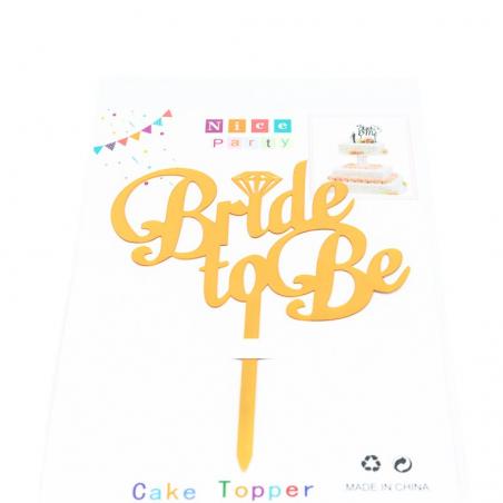 Topper Bride To Be Auriu CapriceSHOP