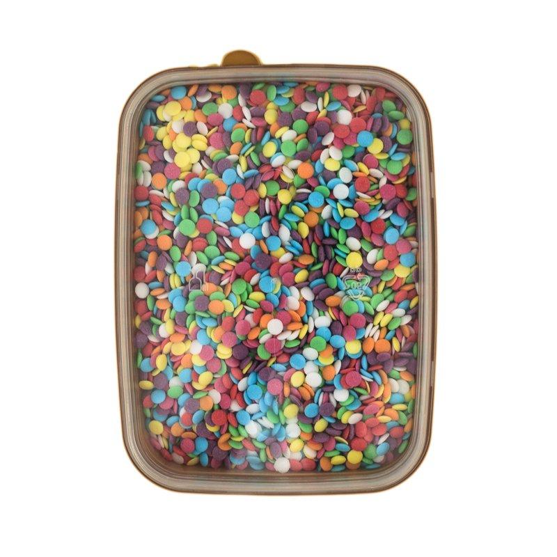 Bomboane zahar GYK confetti rotund colorat 200g CapriceSHOP