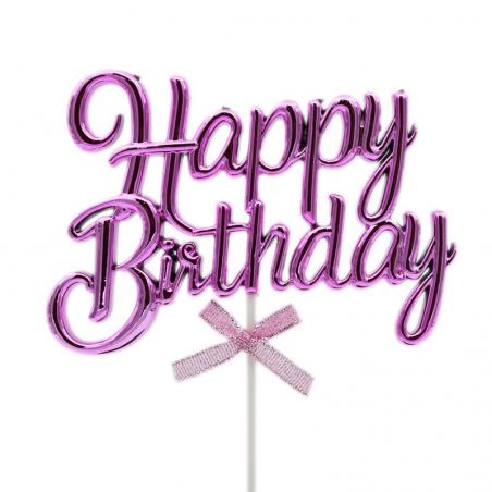 Topper Plexi Happy Birthday Fuchsia CapriceSHOP