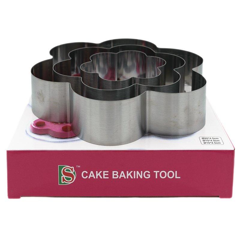 Set 3 Rame Inox Model Floare pentru Copt CapriceSHOP