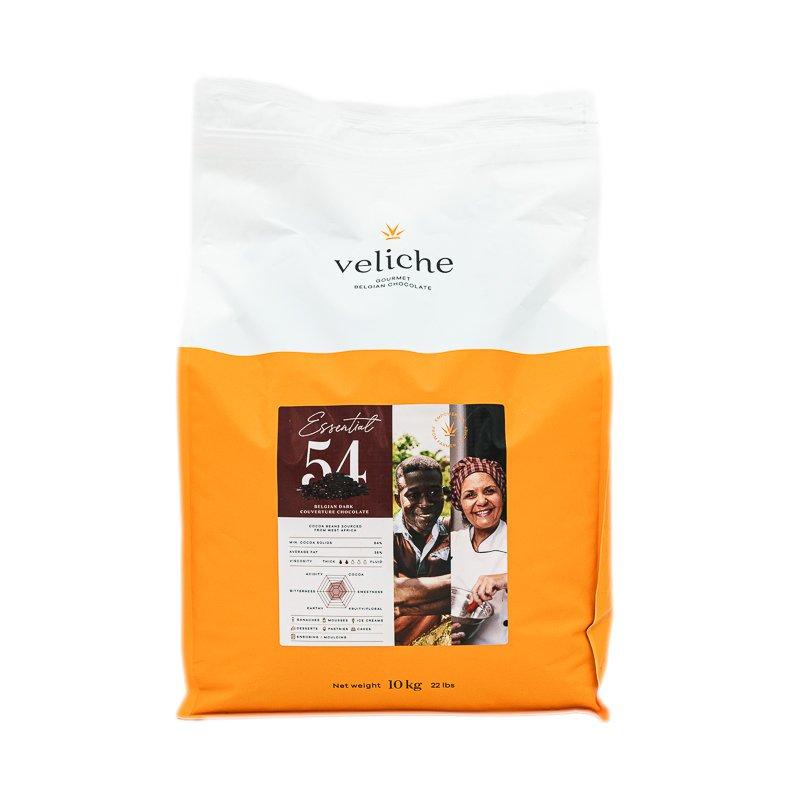 Ciocolata neagra Veliche Essential 54% 1kg vrac CapriceSHOP