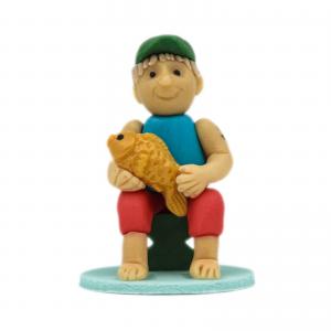 Figurina Marzipan Minge Mare Fotbal Neagra CapriceSHOP