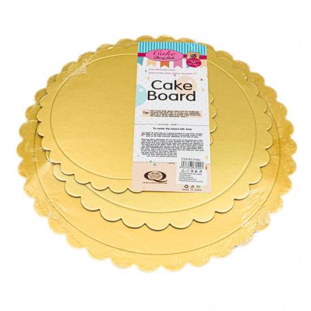 Cake Board Rotund Auriu 20-25-30cm CapriceSHOP