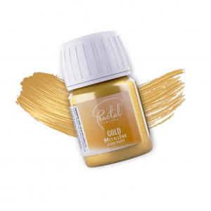 Colorant Alimentar pentru Pictura Fractal Metallink Olive Gold 30ml CapriceSHOP