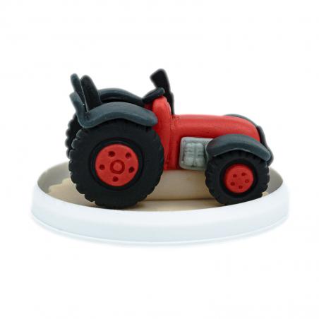 Figurina de Martipan Tractor Rosu 115g CapriceSHOP