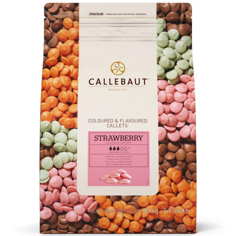 Ciocolata Callebaut Capsuni 1kg vrac CapriceSHOP