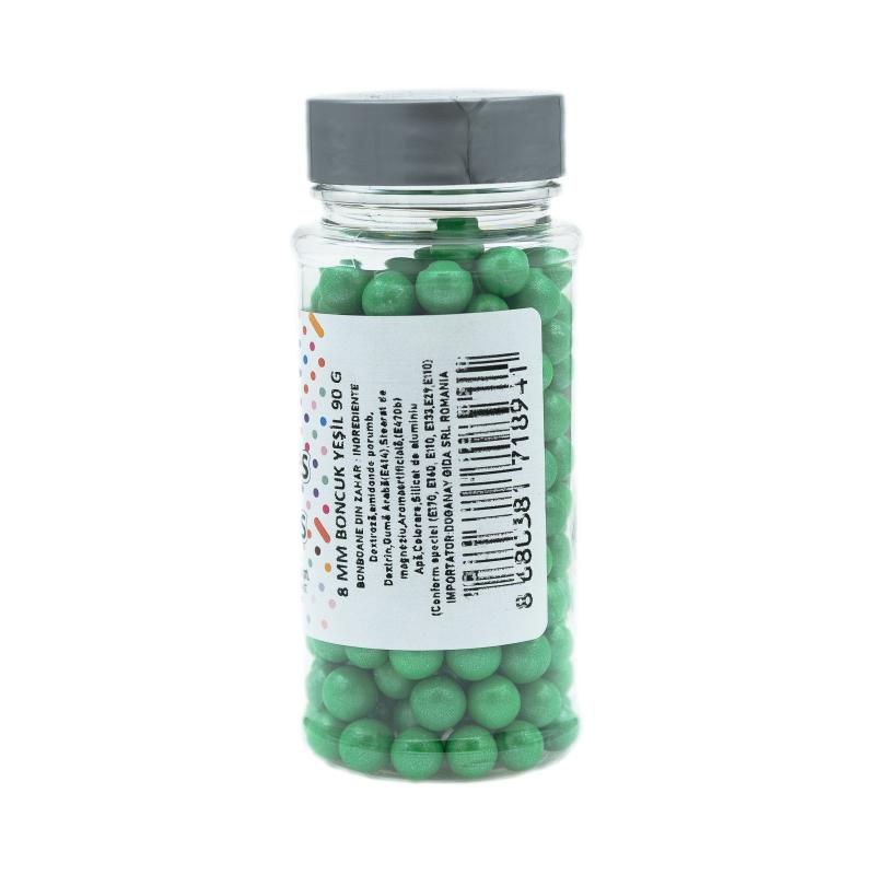 Drajeuri de Zahar Dr. Gusto Sprinkles Dragees Verde 8mm 90g CapriceSHOP