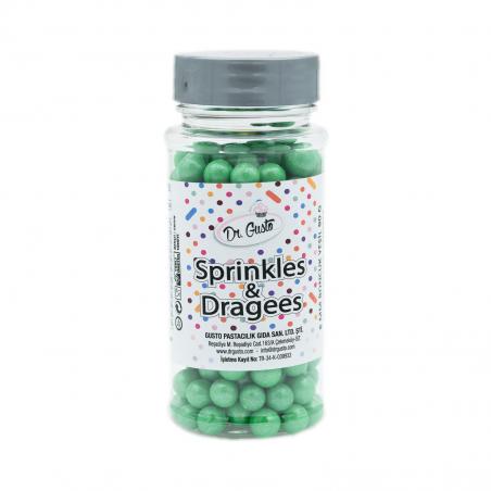 Drajeuri de Zahar Dr. Gusto Sprinkles Dragees Verde 8mm 90g CapriceSHOP