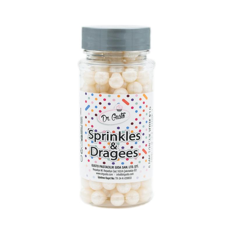 Drajeuri de Zahar Dr. Gusto Sprinkles Dragees Sidef 8mm 90g CapriceSHOP