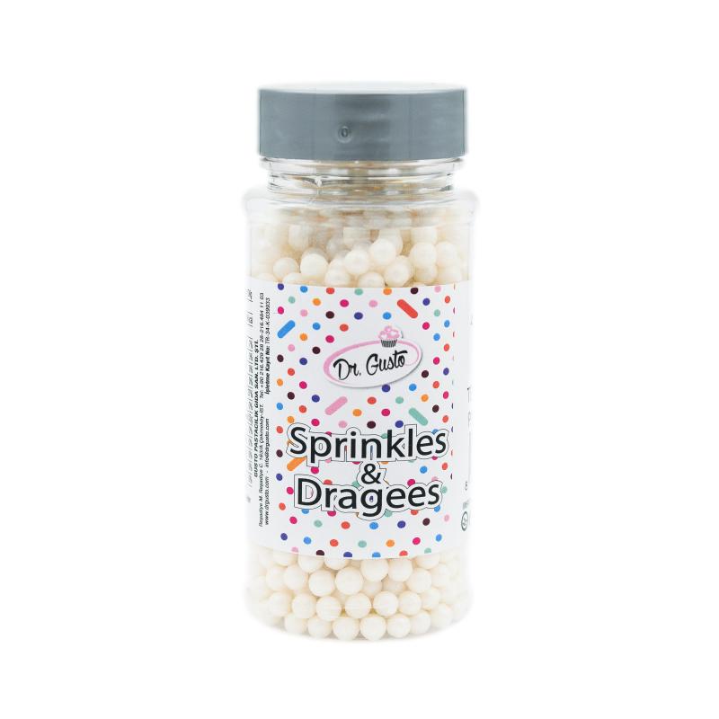 Drajeuri de Zahar Dr. Gusto Sprinkles Dragees Sidef 4mm 90g CapriceSHOP