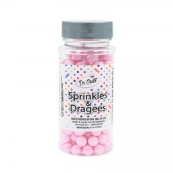 Drajeuri de Zahar Dr. Gusto Sprinkles Dragees Alb Sidef 0mm 90g CapriceSHOP