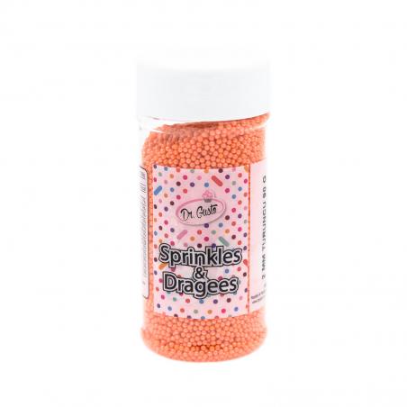 Drajeuri de Zahar Dr. Gusto Sprinkles Dragees Portocaliu 2mm 90g CapriceSHOP