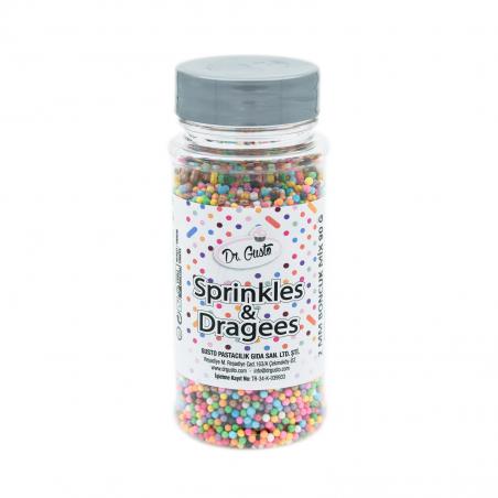 Drajeuri de Zahar Dr. Gusto Sprinkles Dragees Multicolor 2mm 90g CapriceSHOP