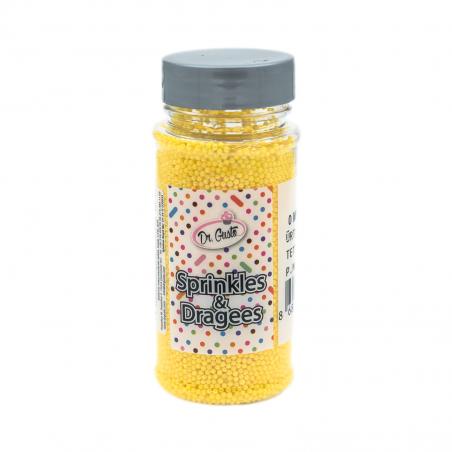 Drajeuri de Zahar Dr. Gusto Sprinkles Dragees Galben 0mm 90g CapriceSHOP